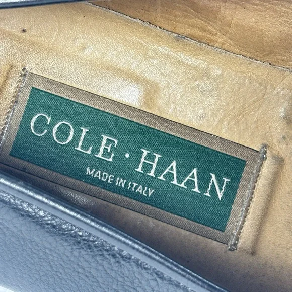 Cole Haan Penny Loafers Men's Size 10 D Black Made in Italy Dress‎ Shoes Formal - Picture 8 of 10